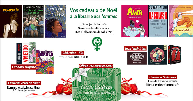 Livres et jeux féministes de Noël à la Librairie des femmes